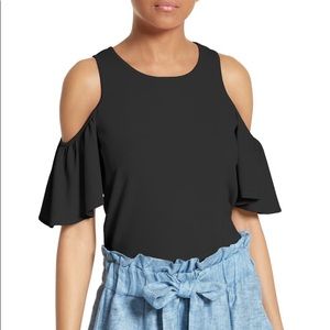 MILLY flutter sleeve top